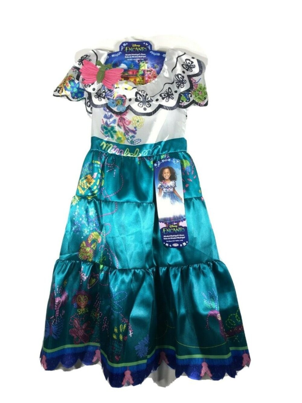 Disney Encanto Mirabel Costume Dress Girls 4-6x Blue